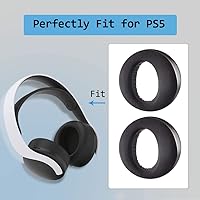 Vista 2 de MQDITH Almohadillas de repuesto de gel refrigerante compatibles con auriculares Sony Playstation 5 Pulse PS5 3D