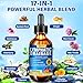 Liposomal Lymphatic Drainage Drops 2000mg - 17-in-1 Lymphatic Support & Liver Cleanse Detox with Milk Thistle, Dandelion, Elderberry, Echinacea & Full Vitamin Complex - Lymph System Support, 2 fl oz