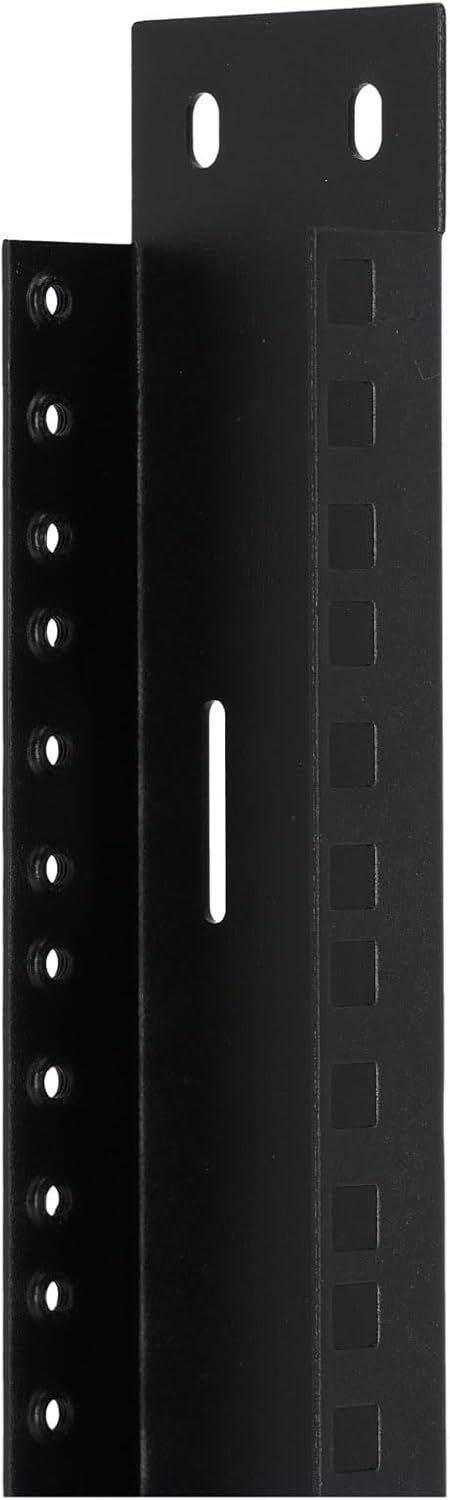 Rockville RAIL20U 20U Reversible Rack Rails with M5 Circle or Square Screw Holes -37.4" Rackmount Rails for 6U Racks, Quick Gear Installation with Circle Holes or Secure Installation with Square Holes