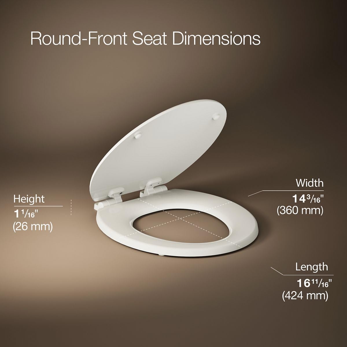 Kohler 25884-96 Triko Toilet Seats, Round, Biscuit - Amazon.com