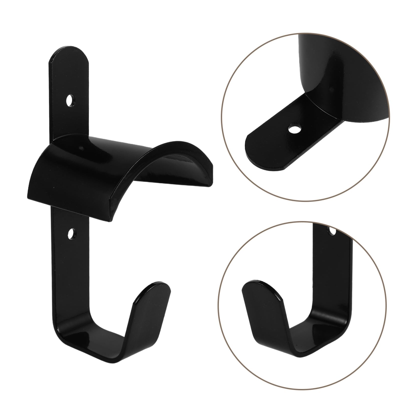 4 Pezzi Supporto da Parete per Briglie e Museruole Cavallo in Ferro Nero con Design Salvaspazio e Staffa ad Angolo Retto per Scuderia e Deposito Attrezzi
