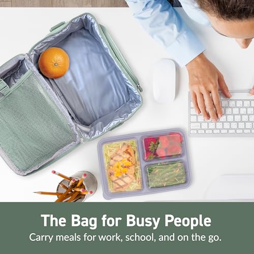 Image of Bentgo Deluxe Insulated Lunch Bag with Adjustable Strap & Outer Pocket