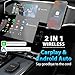 2024 Upgrade Wireless Carplay Adapter and Android Auto Wireless Adapter Converts Wired to Wireless Carplay Dongle, Carplay Wireless Adapter Support YouTube/Netflix/TF Card,Magic Box Plug & Play