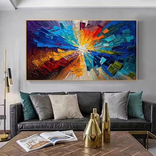 Grandes impressions et affiches abstraites pour habiller un grand mur vide de salon 70x140 cm