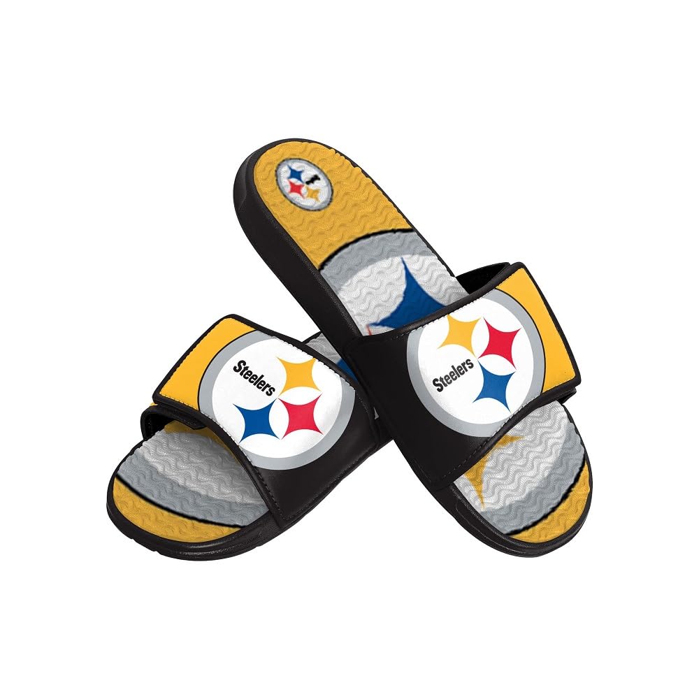 FOCO Herren NFL Team Logo Athletic Sport Shower Flip Flop Sandalen Gel Slides