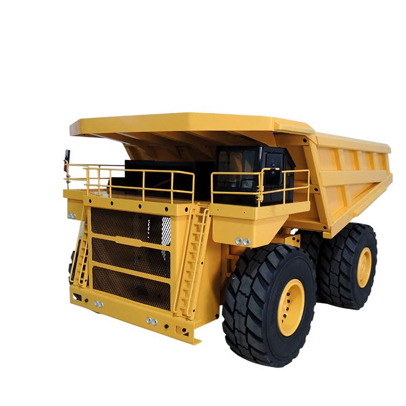 TOUCAN RC HOBBY 1 14 RC Metal Hydraulic Mining Dumper Bogie Truck Car Model I6S Radio Control for