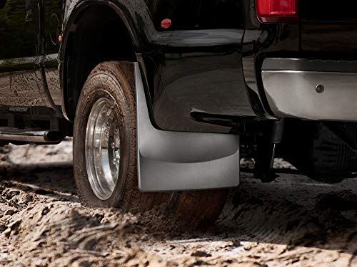 Image of WeatherTech Custom No Drill Splash Guard MudFlaps for RAM Ram 2500 /3500, Ram Truck 2500 /3500 - Front & Rear Set (110109-120109), Black