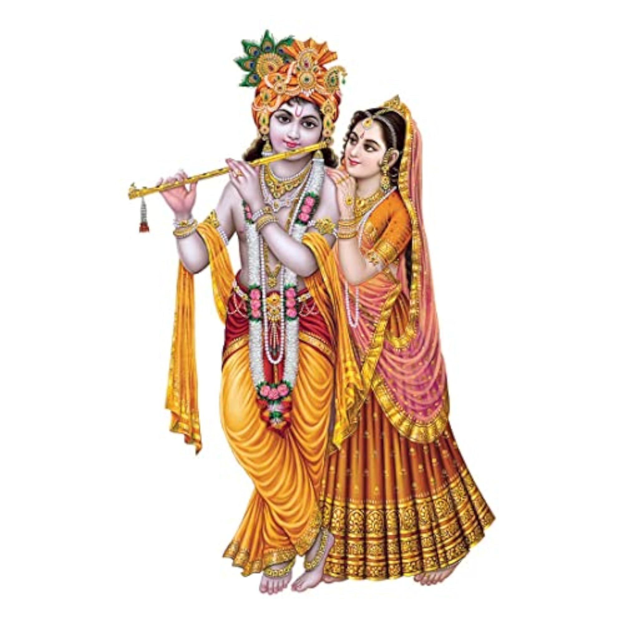 Radha-Krishna-Lord Large Wall Sticker