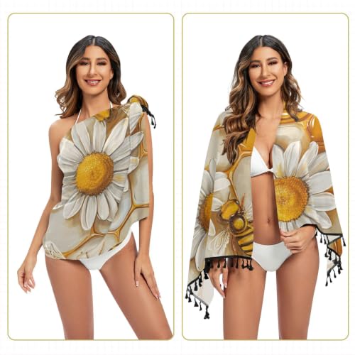 Traje de baño con cobertura de panal para mujer 6