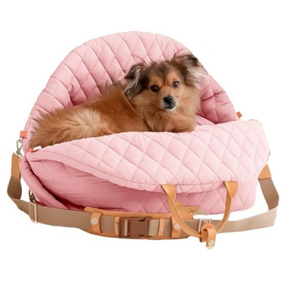 Elevador para perros de asiento de coche con base antideslizante y cama multifuncional lavable 1