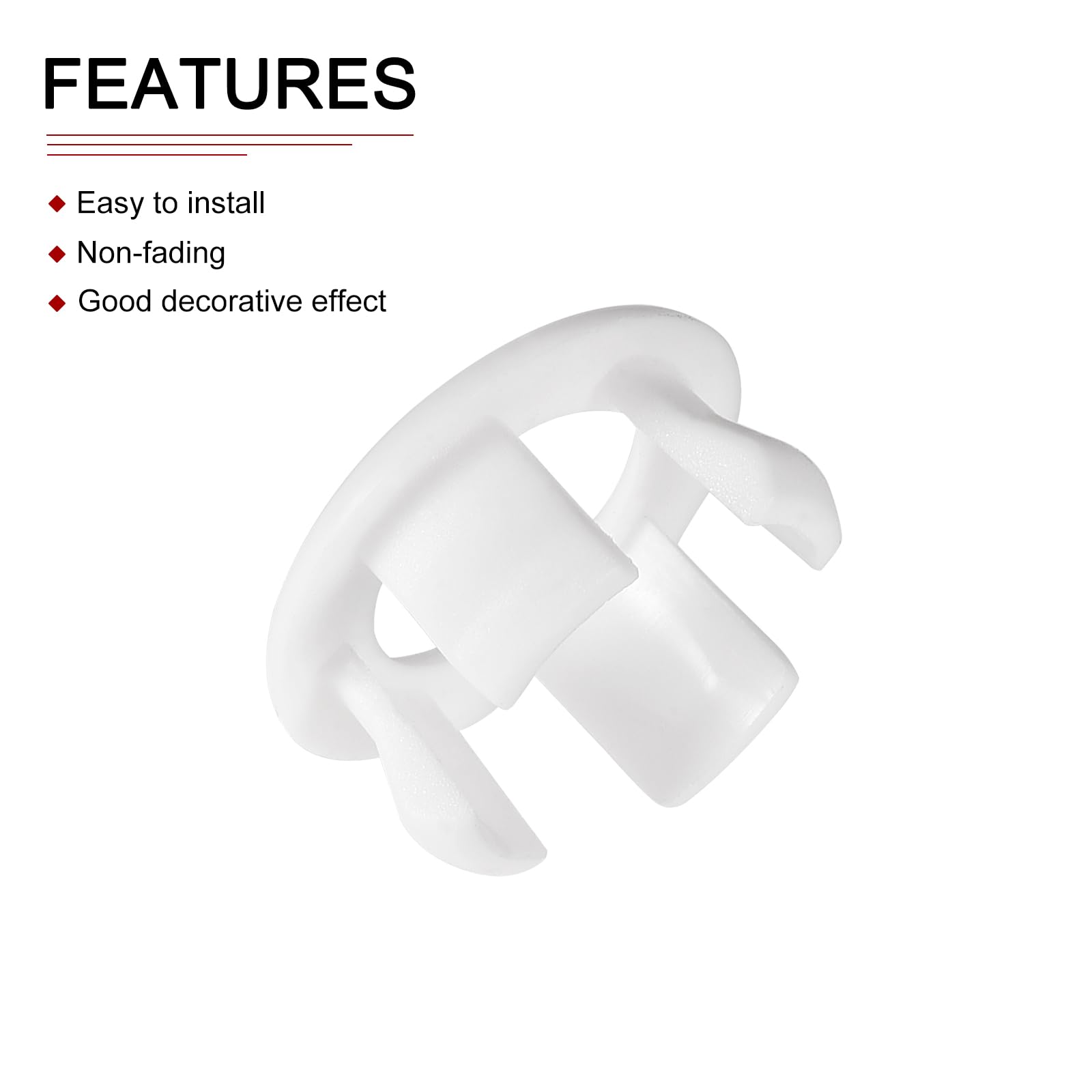 DTGN 30x15mm(DxT) Sink Overflow Cover, 24Pack, Good for Bathroom Kitchen Sink - Image 3