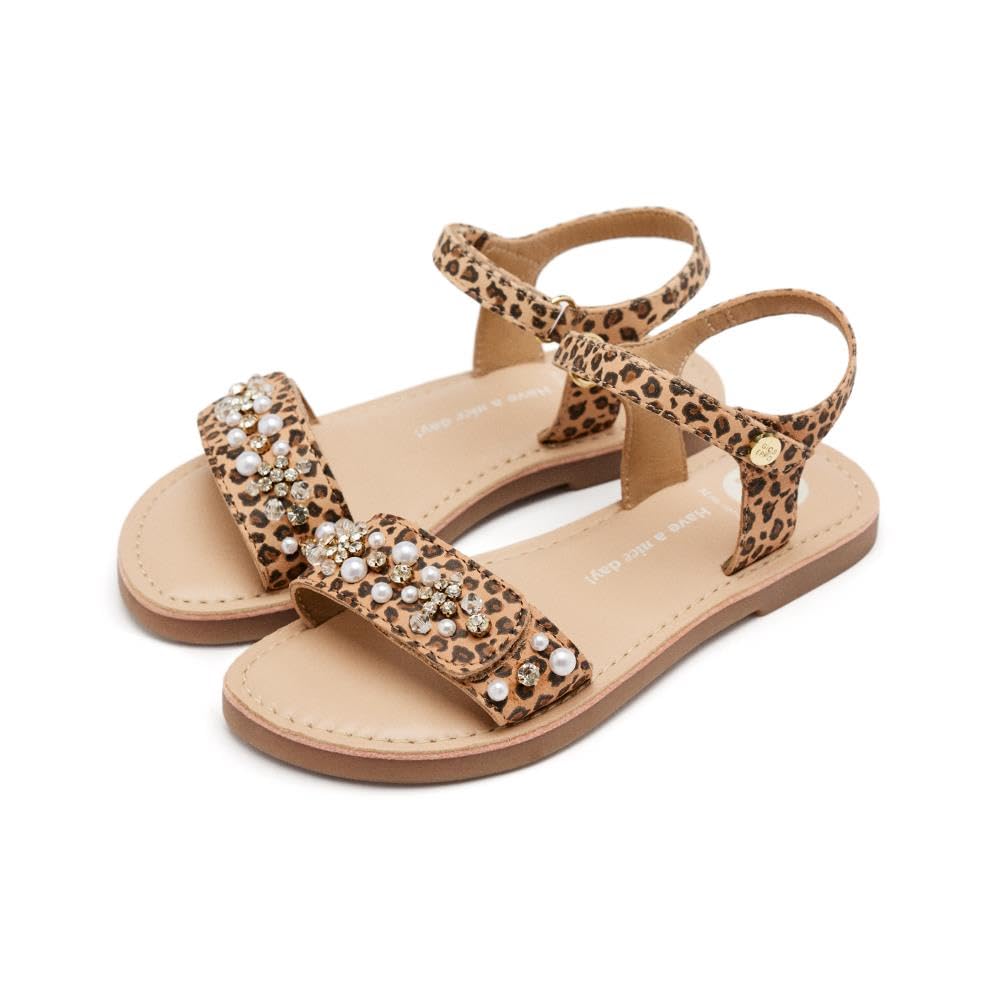 GIOSEPPO BRIDGTON, Flat Sandals, Leopard, 38 EU, leopard, 5 UK