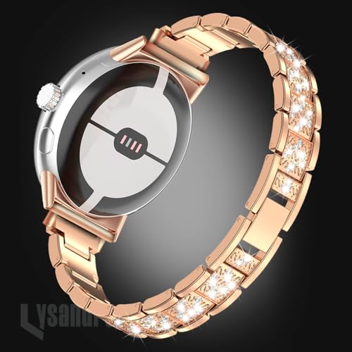 Correa fina con diamantes para Google Pixel Watch 41mm miniatura 2