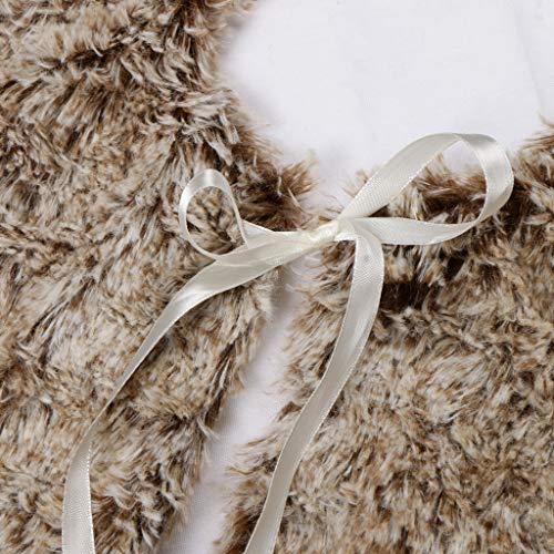 yotijar Decoração de Natal Saia de Pelúcia para árvore de Natal Decoração de Natal 120cm 75cm - 120c