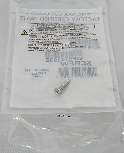 WP9741232 - Tornillo de montaje en panel para puerta de lavaplatos - Nuevo - OEM original - AM 5-1-2