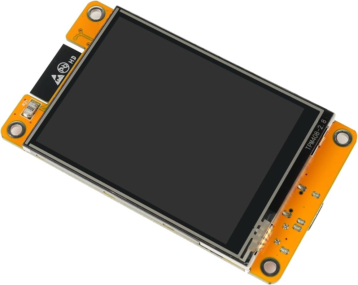 ESP32 2.8" Touch Screen Development Board Kit, WiFi ESP32-2432S028R for Programming Learning, IoT Projects & Desktop Tech Display DIY Projects