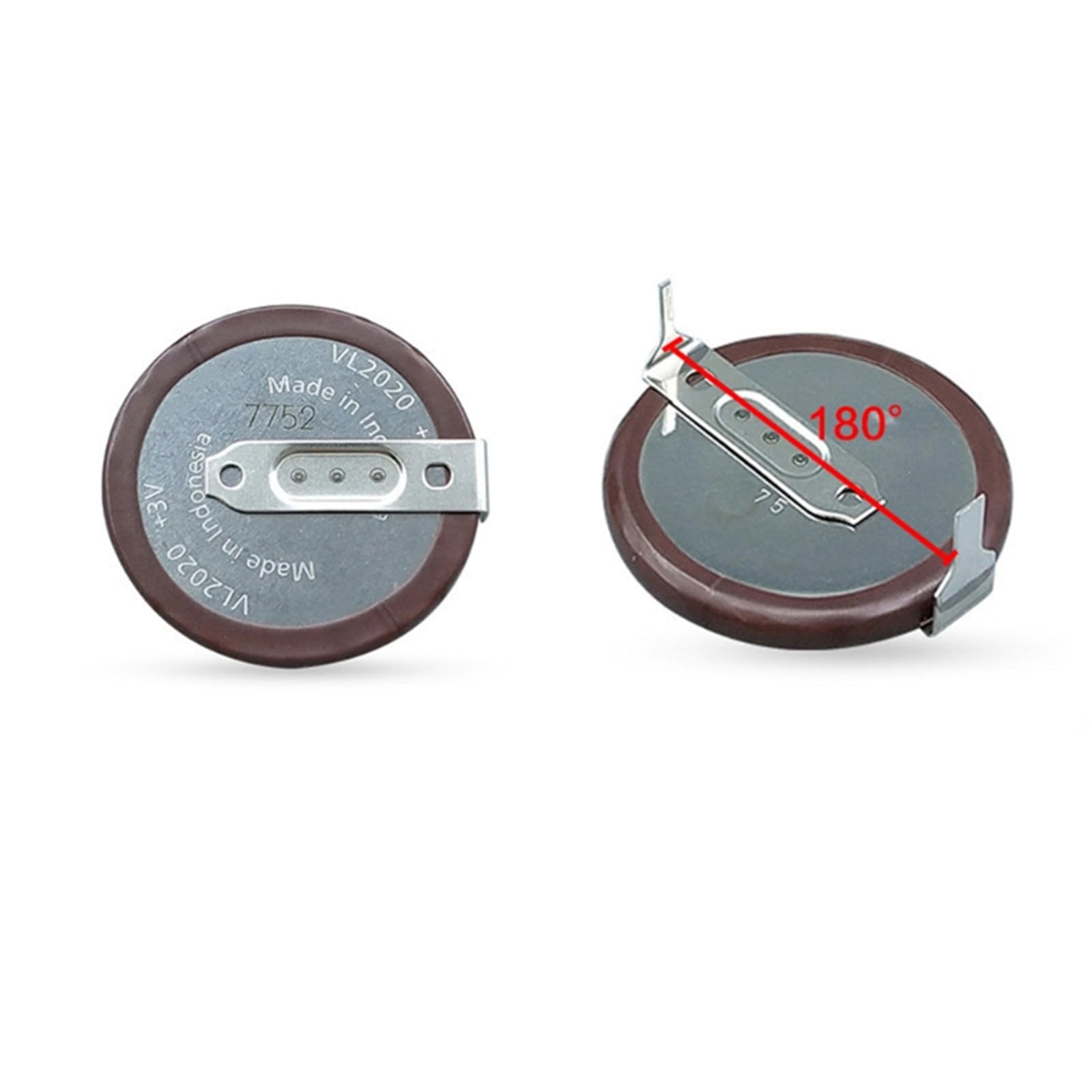 Amazon | リチウム電池 180 度タブ車のキーリモコン交換充電式バッテリー VL2020/HFN コイン電池 20 ミリメートル交換 |  ljhnba | モバイルバッテリー