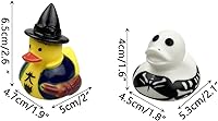 Vista 6 de Paquete de 24 Patos de Goma de Halloween Juguetes de Baño para Niños Pequeños Niños Niñas Juguetes de Halloween Favores de Fiesta de Halloween