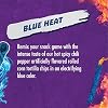 Takis Blue Heat Rolled Tortilla Chips, Hot Chili Pepper Artificially Flavored, 4 Ounce Bag