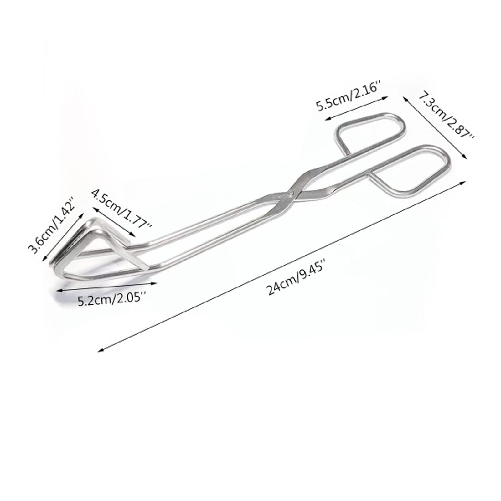 Pinzas de Cocina Resistentes al Calor, Pinzas para Barbacoa Huecas, Pinzas para Comida, Accesorios para Barbacoa, Material de Acero Inoxidable para Barbacoa de Cocina