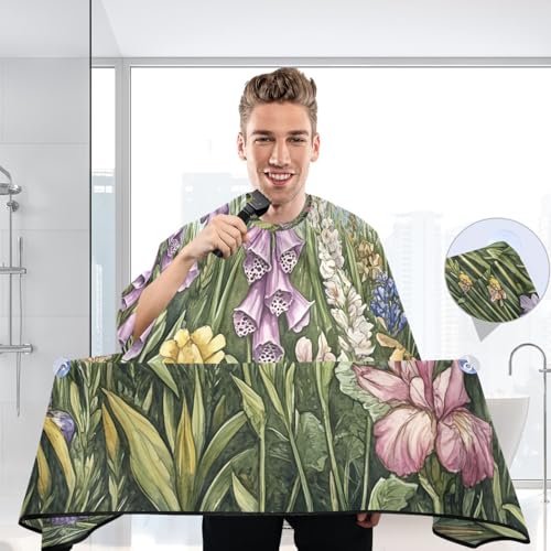 Capa para cortar cabello profesional impermeable MAOBLYR con cierre ajustable de broche para barbería y estilismo miniatura 6