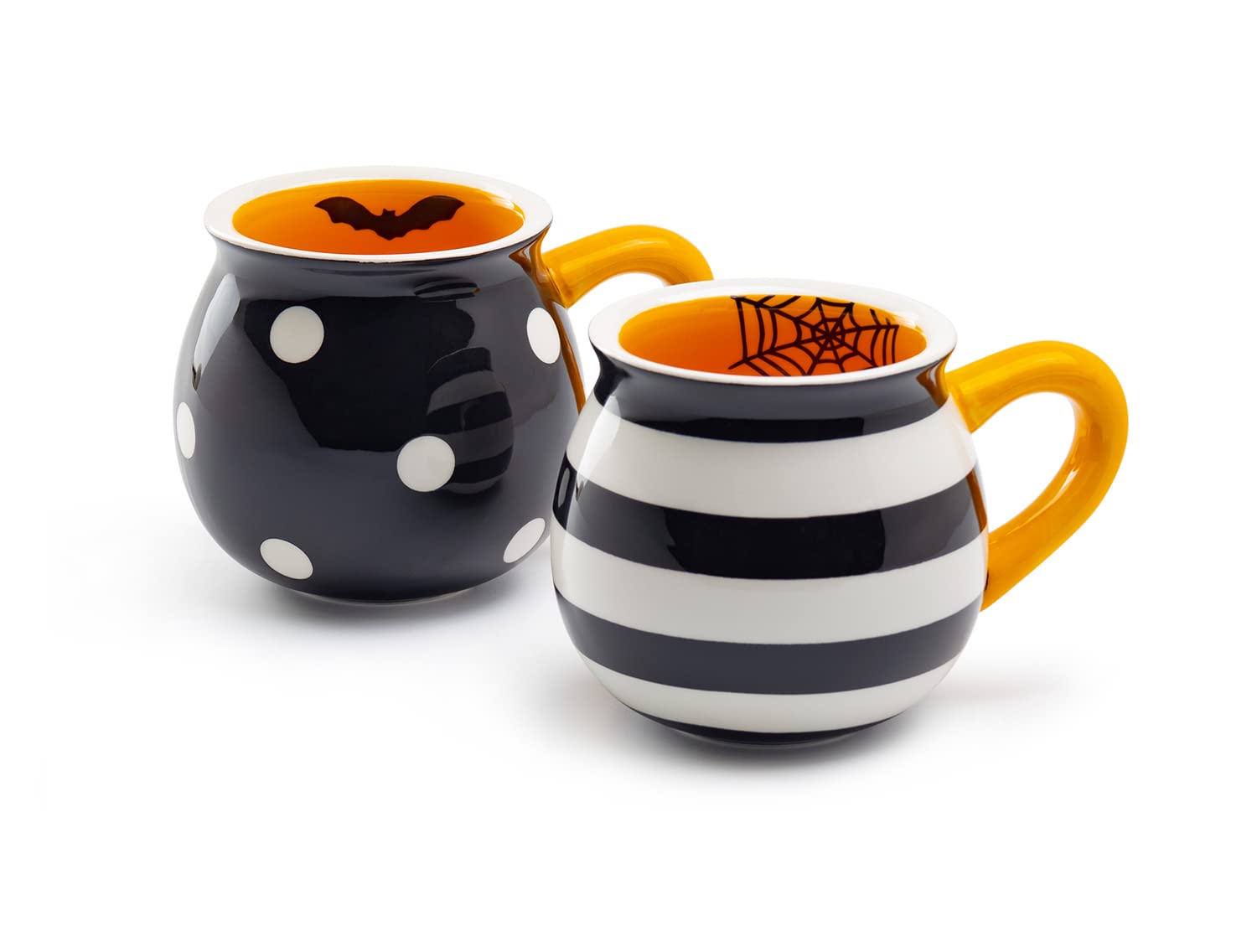 Amazon.com: Terramoto Ceramic Halloween Bat Dots and Spider Web