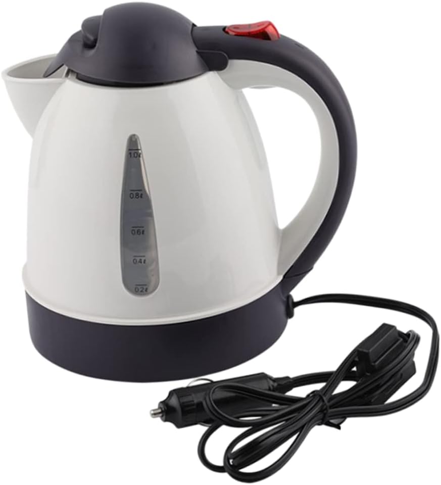 Cabilock Electric Kettle Fast Boil Tea Pot Auto Shut-off 12v 150w Stainless Steel Green