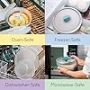 Anyday 4-Cup Glass Food Storage with Glass Lid, Round Deep Dish | Plastic-Free Meal Prep & Microwave Cookware | Stackable Airtight Storage Container with Vented Lid for Microwave-Safe Reheating #5