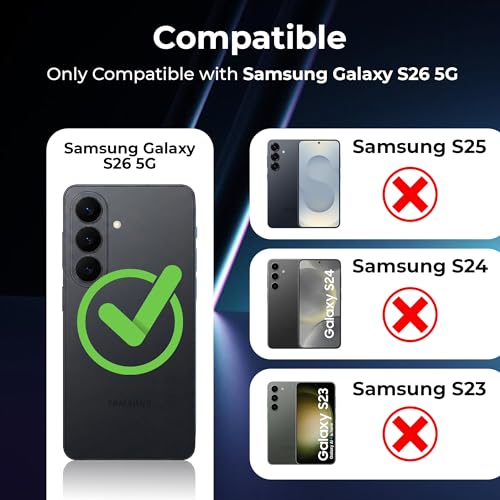 Image of A rtistque Clear Back Cover Case for Samsung Galaxy S26 5G | Mag-Safe| Acrylic | Shockproof TPU Protective Design | Samsung Galaxy S26 Back Cover Transparent - Black Bumper