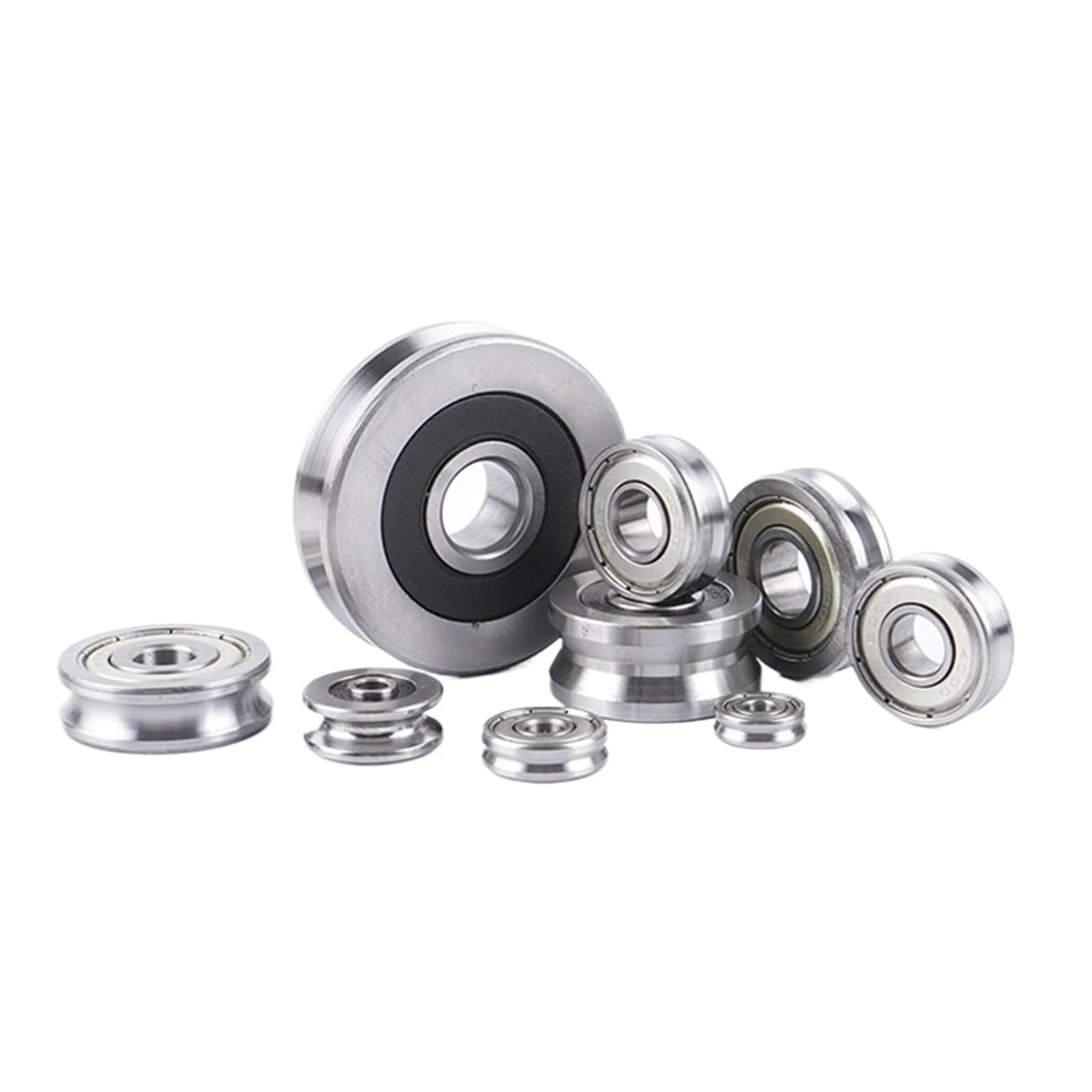 10 sztuk kierunkowe koło mieszające linia pasująca łożysko zwykłe V6000 10 x 26 x 8 mm koło pasowe V-Nut(V6000-3-0.8)