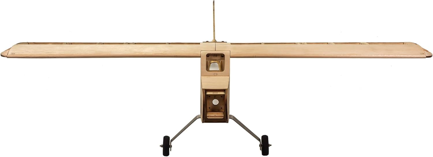 Balsa Wood Airplane Kits T05 Vogee-08 Training Plane, 32" Wingspan Laser Cut Unassembled Flying Model Aircraft to Build, DIY RC Airplane Kit for Adults (KIT Only)