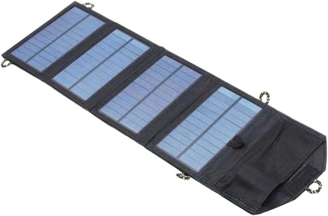 Solar Panel Charger Storage Pouch 10w Lightweight Solar Battery Plug-Outdoor Activities