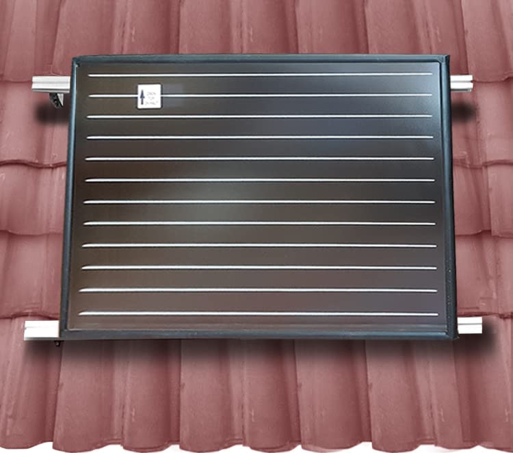 Struttura di montaggio soprategola per pannello solare termico piano orizzontale serie FKF e EFMAX 1 pannello orizzontale