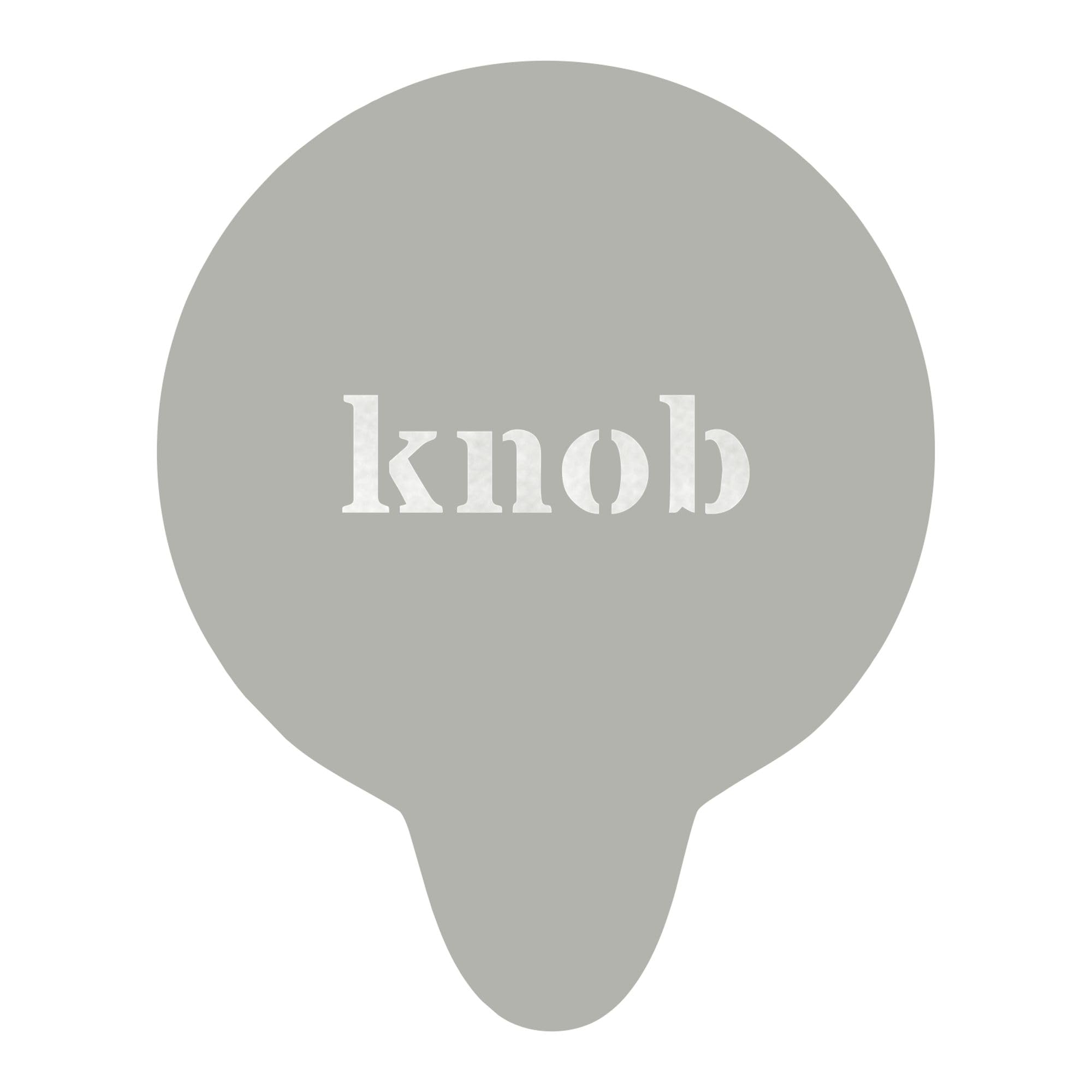 Knob Stencil. Grey Acrylic Reusable Coffee Cappuccino Cocktail Cupcake Cake Art Stencil (One Stencil only) โ image 1