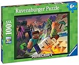 Ravensburger Minecraft Jigsaw Puzzle for Kids Age 6 Years and Up – 100‑Piece XXL Puzzle for Boys and Girls – Minecraft Gifts and Toys for Creative Children