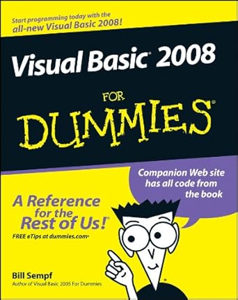 Visual Basic 2008 For Dummies eBook : Sempf, Bill: Amazon.ca: Books