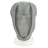 XUE Airsoft Maske Full Face Mesh Gesichtsmaske Taktische Paintball Schutz Masken für Fechten Jagd Halloween (Grau)