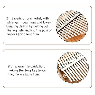 Kalimba Thumb Piano, 17 Key Thumb Piano, Marimba Piano à pouce Professionnel, Instrument à percussion pour les mélomanes… - Les Beatles, Paul McCartney, John Lennon, RIngo Starr, George Harrison Kalimba Thumb Piano, 17 Key Thumb Piano, Marimba Piano à pouce Professionnel, Instrument à percussion pour les mélomanes… – Image 4