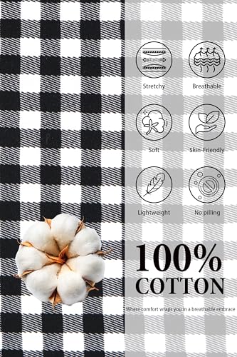 Image of LUBOT 100% Cotton Pajamas for Women 2 Piece PJ Set Button-Down Soft Knit Short Sleeve Summer Sleepwear Loungewear XS-XXL