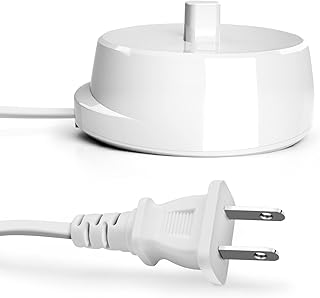 Toothbrush Charger for Oral B, Braun Toothbrush Charger Base Inductive Model 3757 Charger Portable Environmental ABS for Travel Replacement White