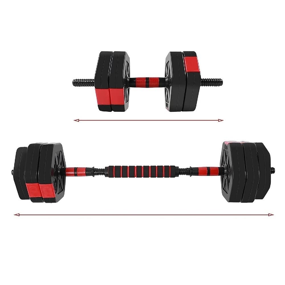 Generic - Set MANUBRI BILANCIERE con Biella Regolabili 25KG Allenamento Corpo Palestra CASA - 33110