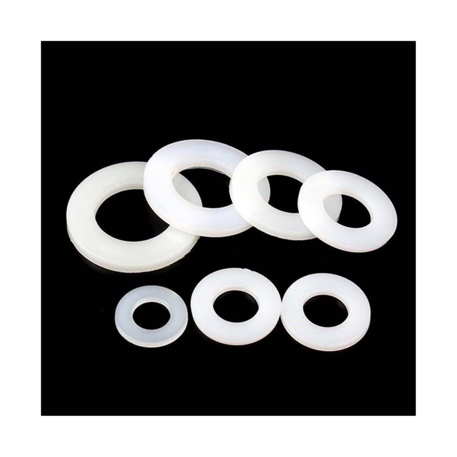 10 pièces joints toriques robinet de plomberie rondelle chauffage joint 1/8 1/4 3/8 1/2 3/4 1 1.2 1.5 joints plats en Silicone,Matériau Fiable(24x14x3mm)