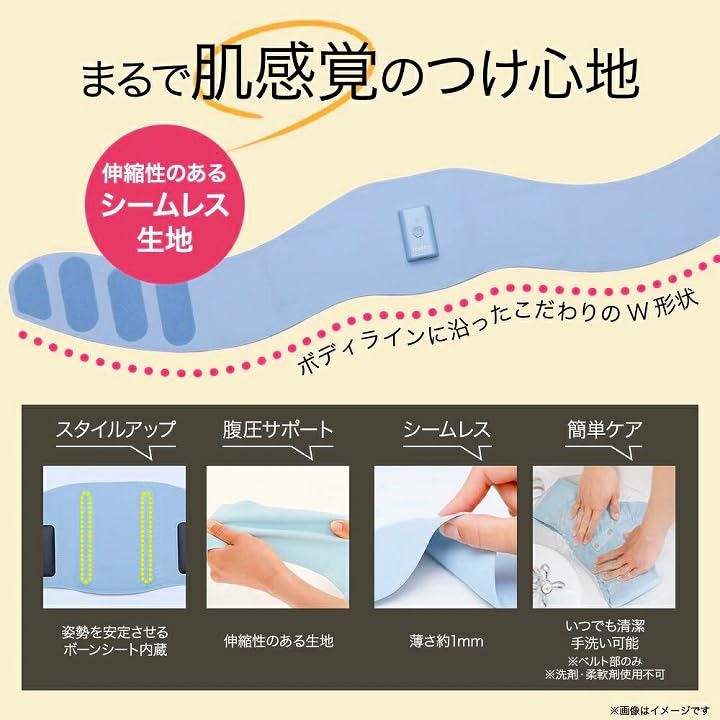 Amazon.co.jp: Icoelle スピードシェイプ EMS 腹筋ベルト, ペール