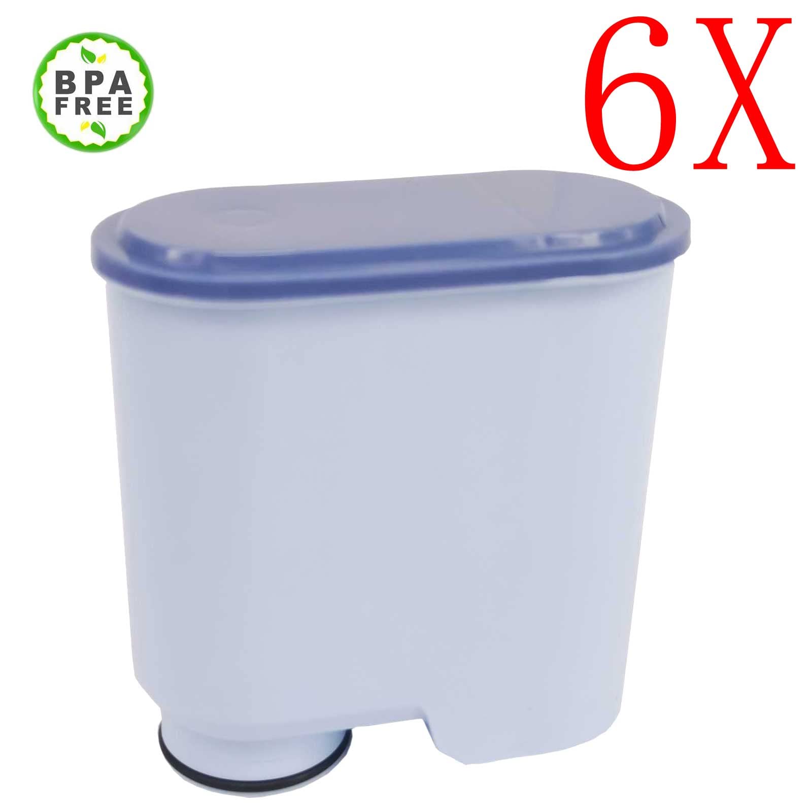 Lot de 6 filtres à eau pour machines à café automatiques Saeco et Philips AquaClean CA6903/10, CA6903/22, CA6903, CA6707, Série 3100, 4000, 5000, 421946039401, 421944050461