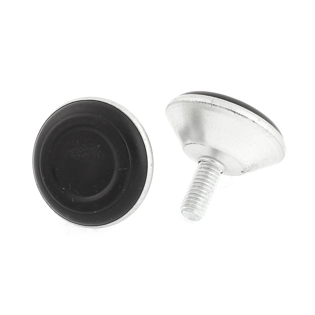 Furniture M8 Thread Screw On Leveling Foot Glide Adjuster Black 2pcs id 723 11b e40 62c 8c1