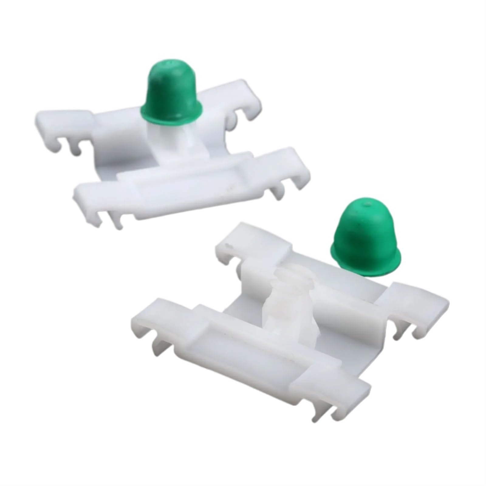 YTQMoreBNZ 10Pcs Car Door Trim Panel Bumpstrip Clips White Plastic Rivet Retainer Auto Fastener Clip For VW MK3 Golf Long Short Stem