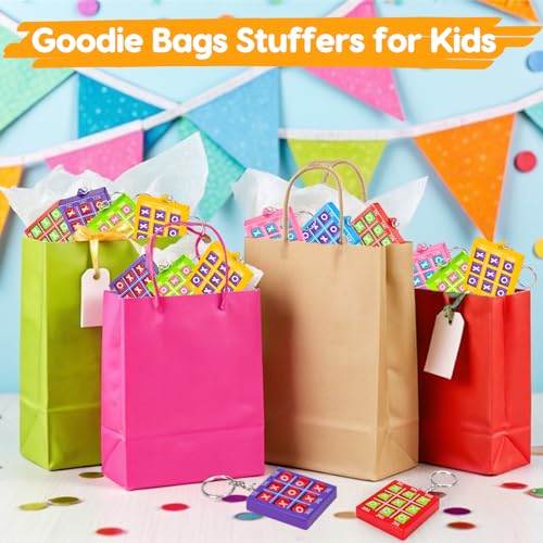 Image of 24PCS Tic Tac Toe Game Party Favors Goodie Bags Stuffers for Kids 4-8 8-12 | Birthday Classroom Treasure Chest Carnival Prizes Box Toys Bulk Keychain Pinata Filler Back to School Student Return Gifts