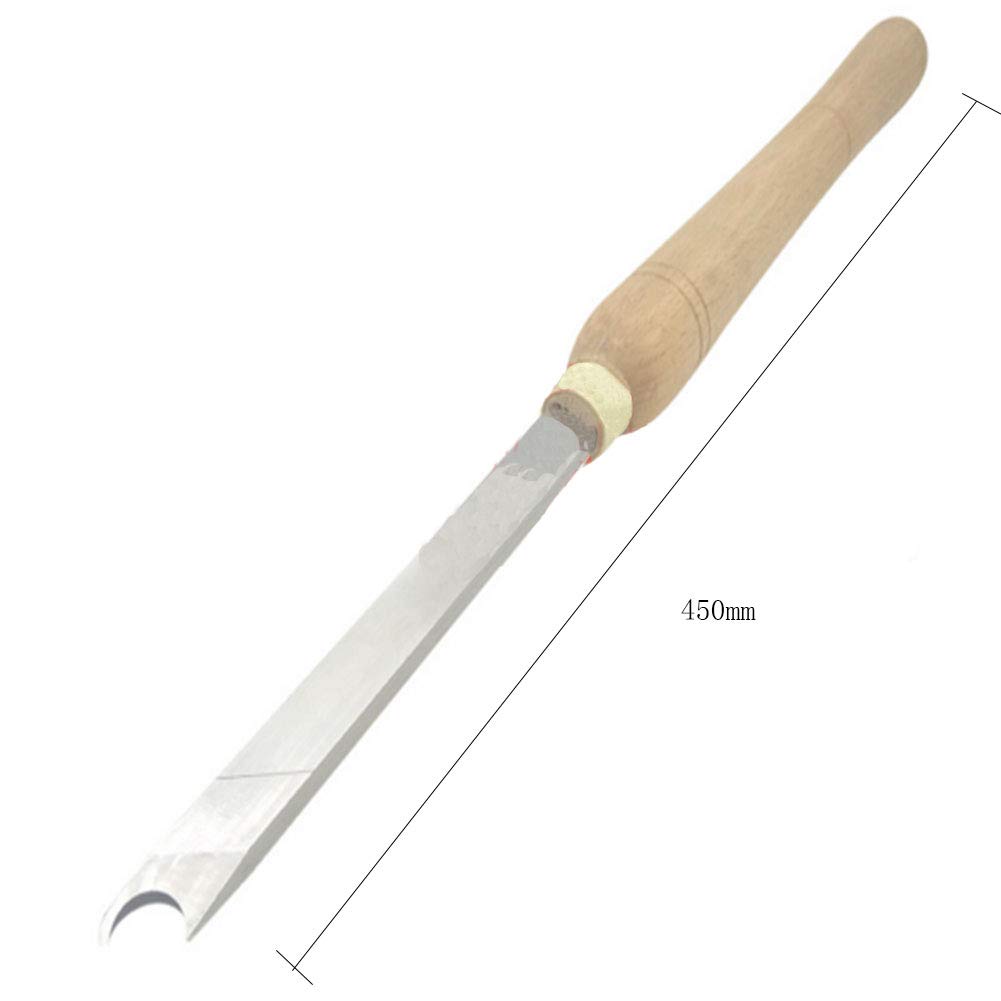 Juego de Herramientas de Torno, Herramienta de Corte con Mango de Madera anular, Herramienta de Acabado de Torno de Acero de Alta Velocidad para Aficionados a la Mad