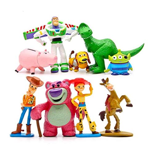 CarmenWang Pack of 9 Premium Toy Story Party Figurines Cartoon Ac...