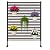 Metal Outdoor Privacy Screen with Stand, 4 ft W x 6 ft H PE-Coating Steel Pipes and Slats Panels, Decoative Privacy Screen Fence Panels Freestanding for Outside Patio Garden Backyard, Brown